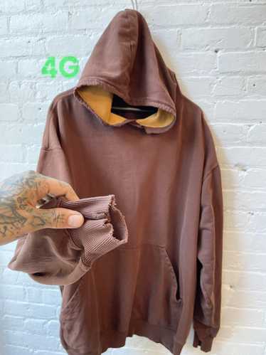 Vintage Vintage THRASHED BURNT ORANGE BROWN HOODIE