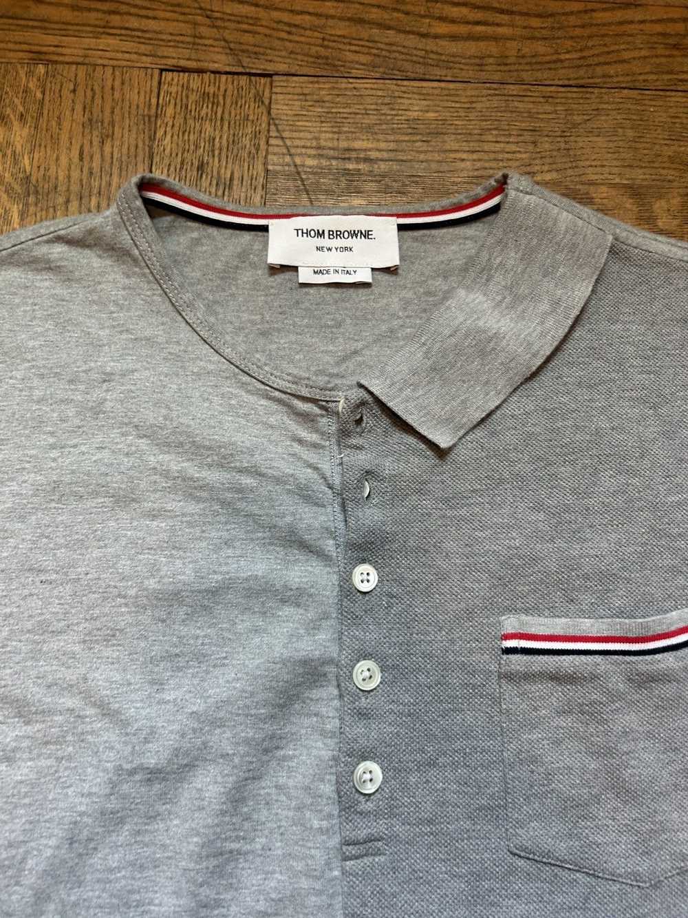 Thom Browne Sample Half Polo Tee - image 3