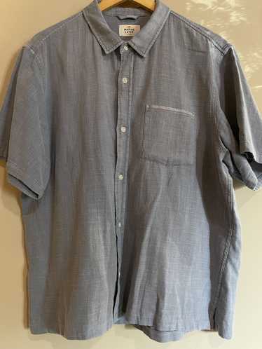 Marine Layer Marine Layer Blue S/S Shirt, Men's XL