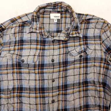 Sonoma Sonoma Madras Flannel Casual Shirt Mens Siz