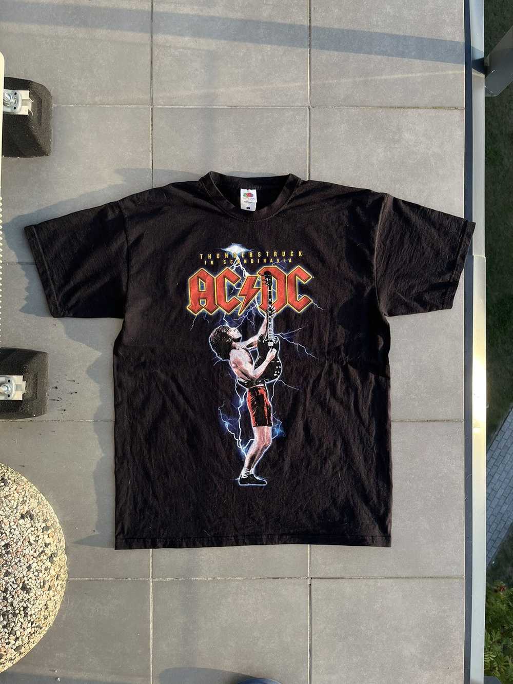 Ac/Dc × Rock Band × Vintage Vintage AC/DC Black T… - image 2