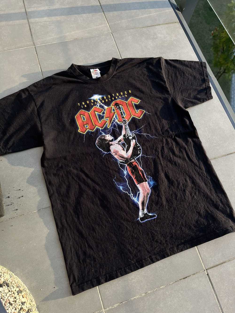 Ac/Dc × Rock Band × Vintage Vintage AC/DC Black T… - image 3