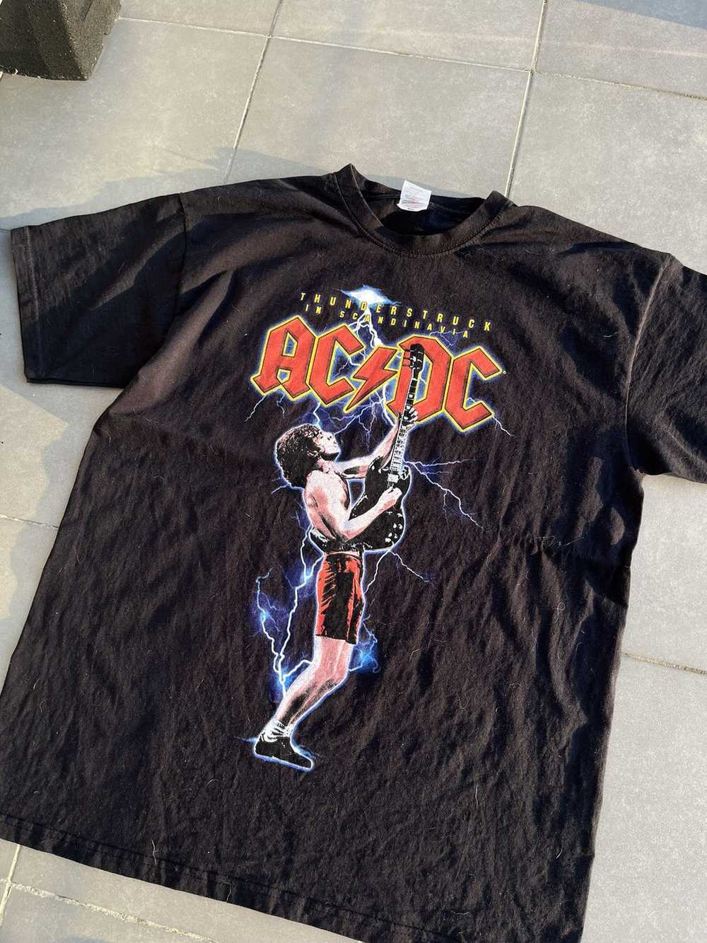 Ac/Dc × Rock Band × Vintage Vintage AC/DC Black T… - image 4