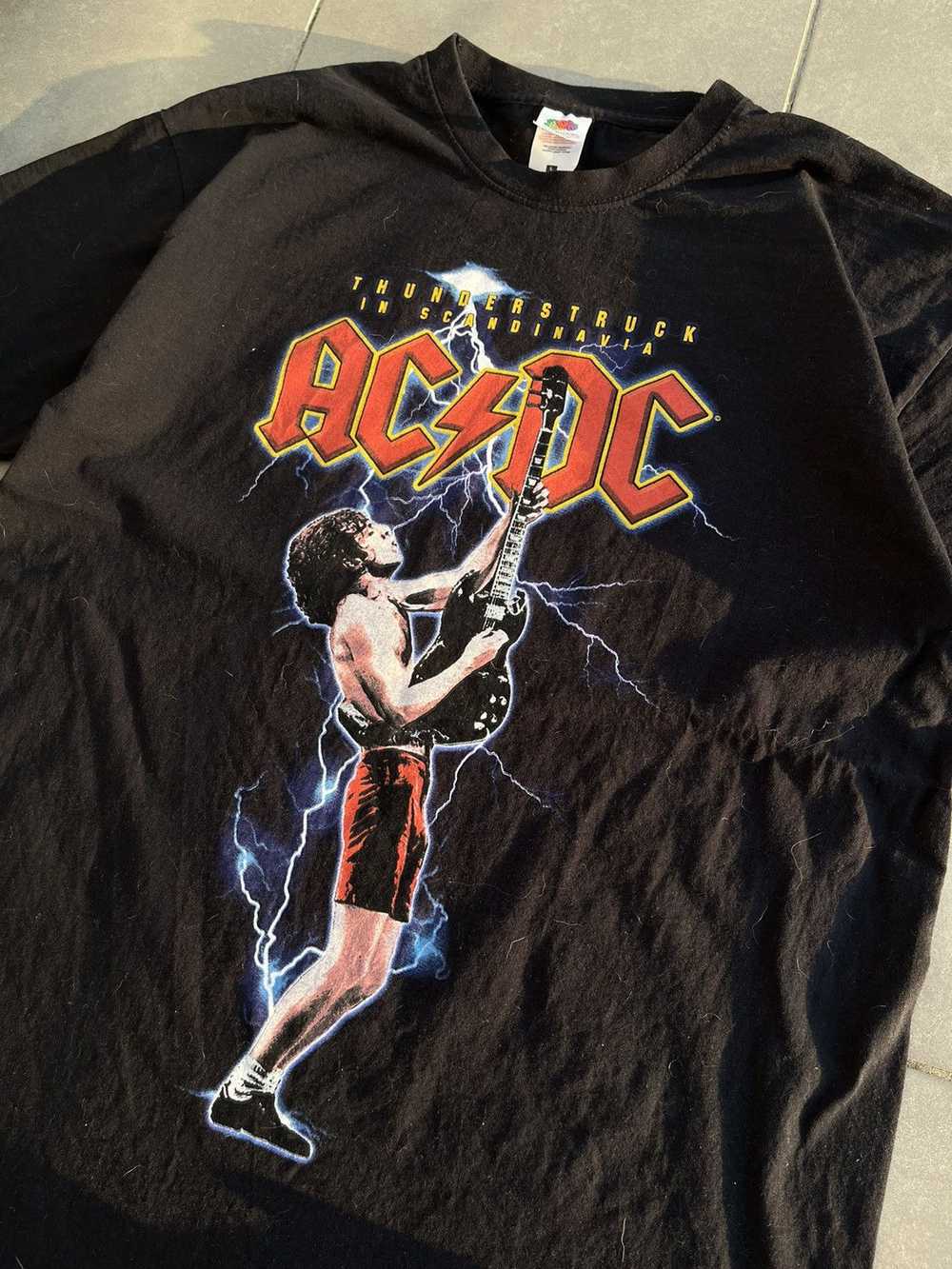 Ac/Dc × Rock Band × Vintage Vintage AC/DC Black T… - image 5