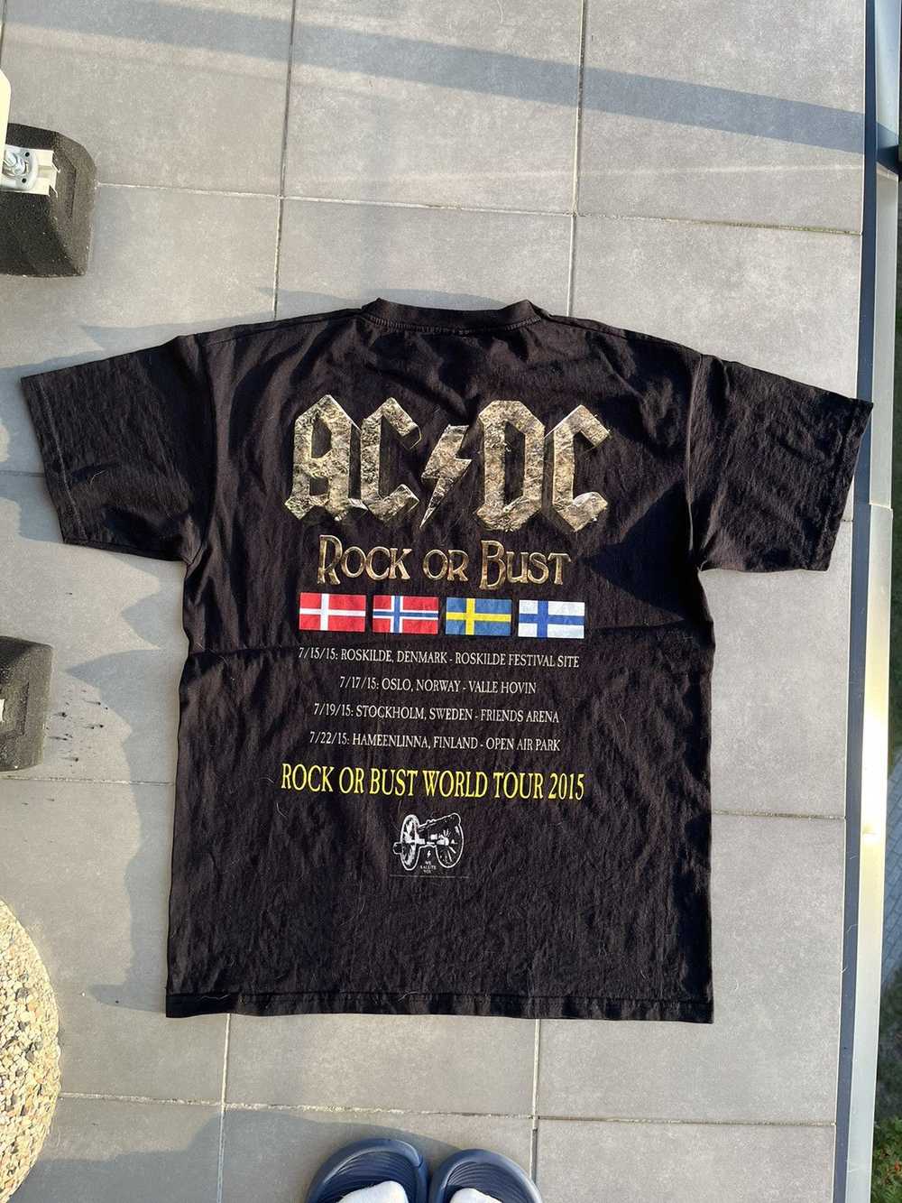 Ac/Dc × Rock Band × Vintage Vintage AC/DC Black T… - image 6