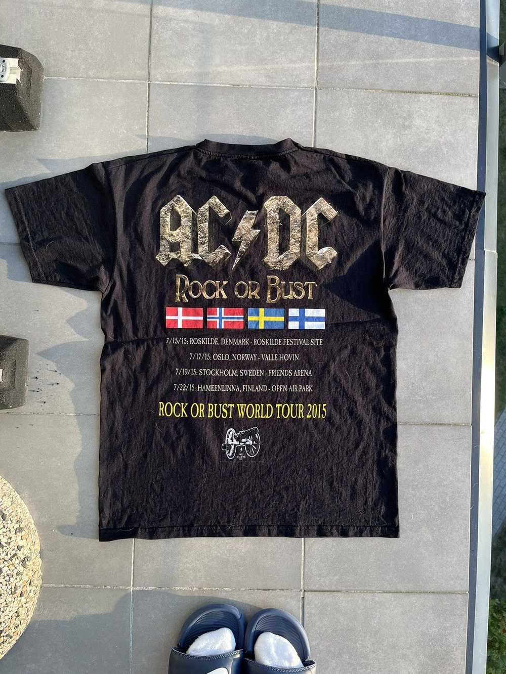 Ac/Dc × Rock Band × Vintage Vintage AC/DC Black T… - image 7