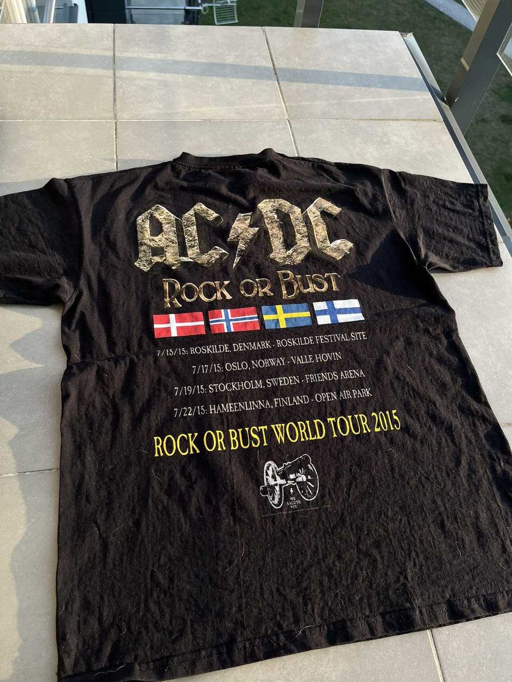 Ac/Dc × Rock Band × Vintage Vintage AC/DC Black T… - image 8