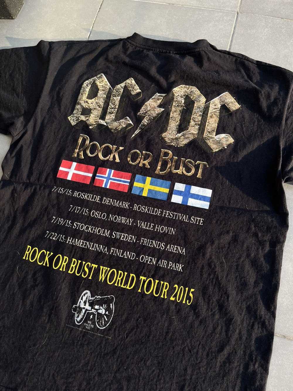 Ac/Dc × Rock Band × Vintage Vintage AC/DC Black T… - image 9