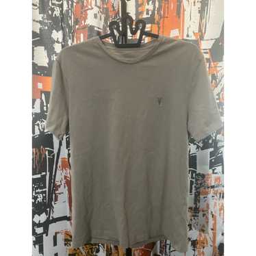 Allsaints Allsaints Planet Gray Crew Logo Shirt Si