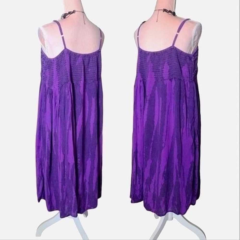 Vintage Purple Tie Dye Crochet Top Sleeveless Ray… - image 8