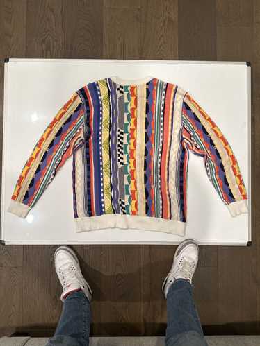 Pacsun 90s Coogi Style Pacsun Color Block Sweater 