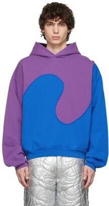 ERL Swirl Hoodie Purple/ Blue $248 Retail