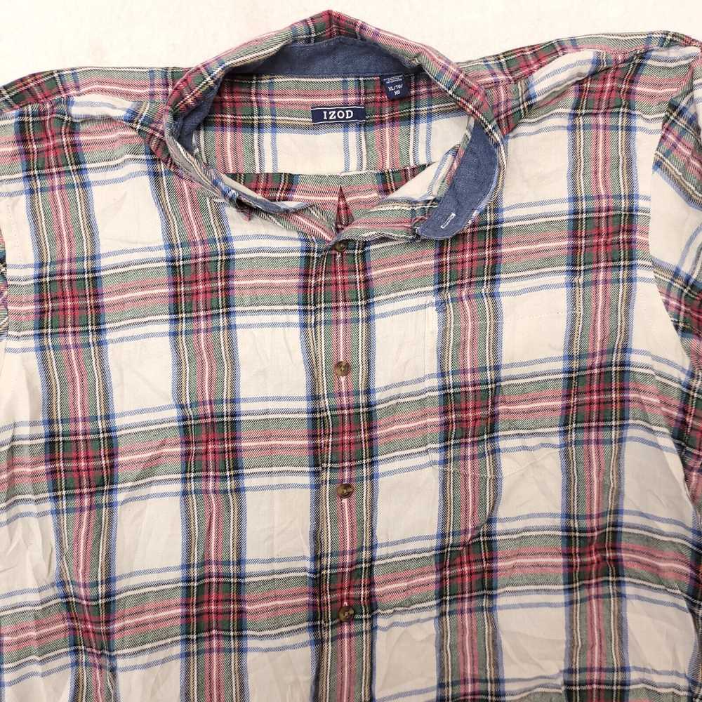 Izod IZOD Tartan Flannel Shirt Mens Size Extra La… - image 1