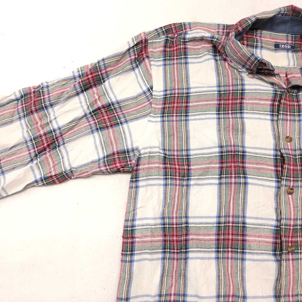 Izod IZOD Tartan Flannel Shirt Mens Size Extra La… - image 4