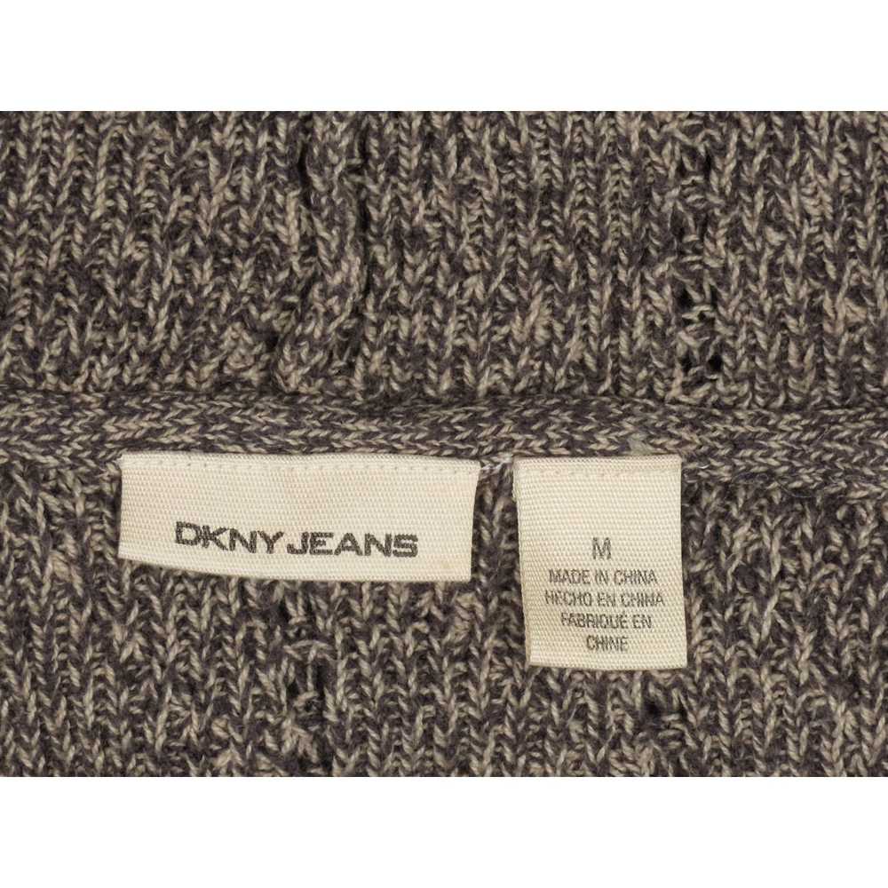 Other DKNY Heathered Gray Knit Hoodie Cozy Chic M - image 6