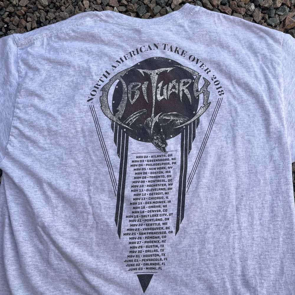 Band Tees × Tour Tee Obituary North American Take… - image 4