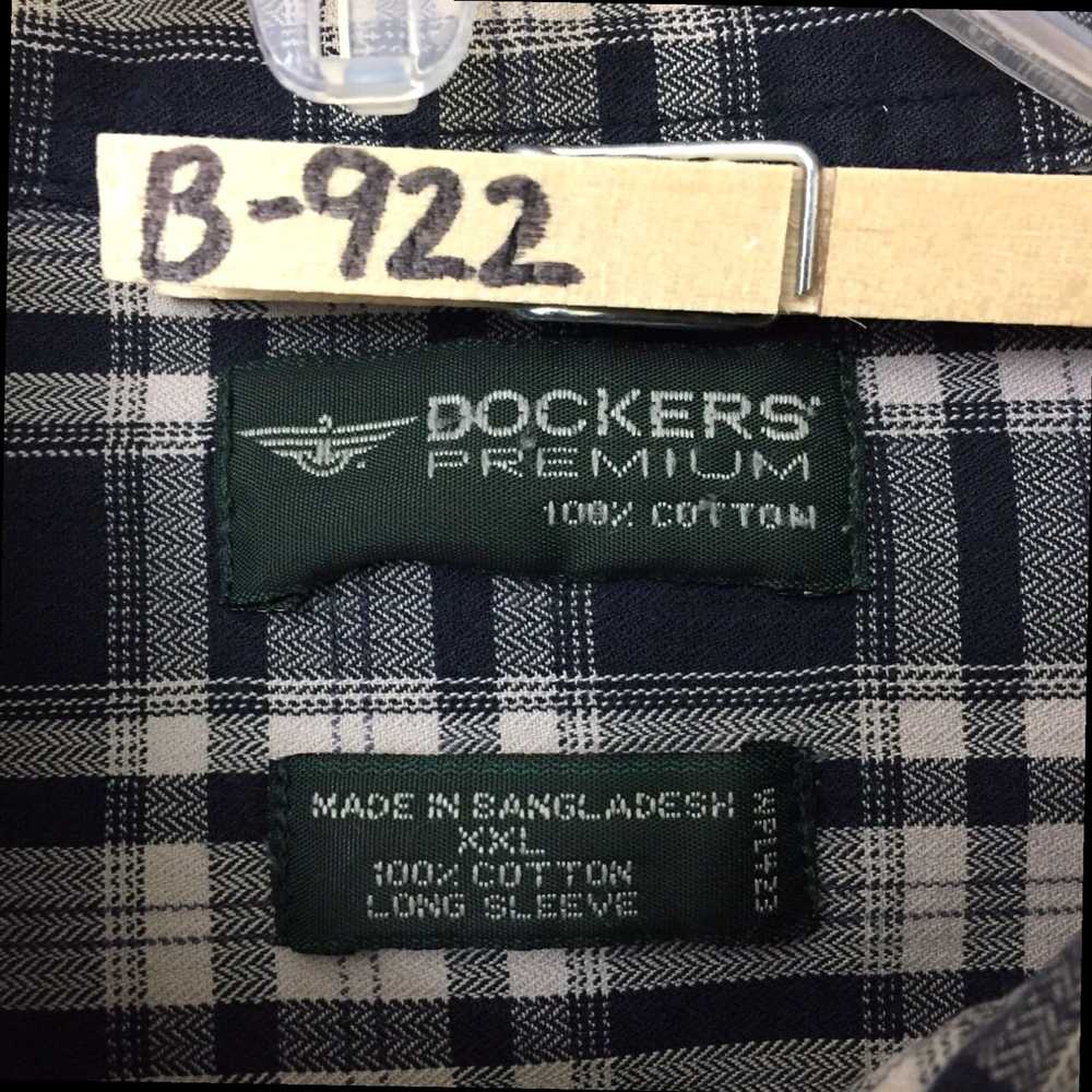 Dockers Mens Classic Blue Plaid Patterned Long Sl… - image 8