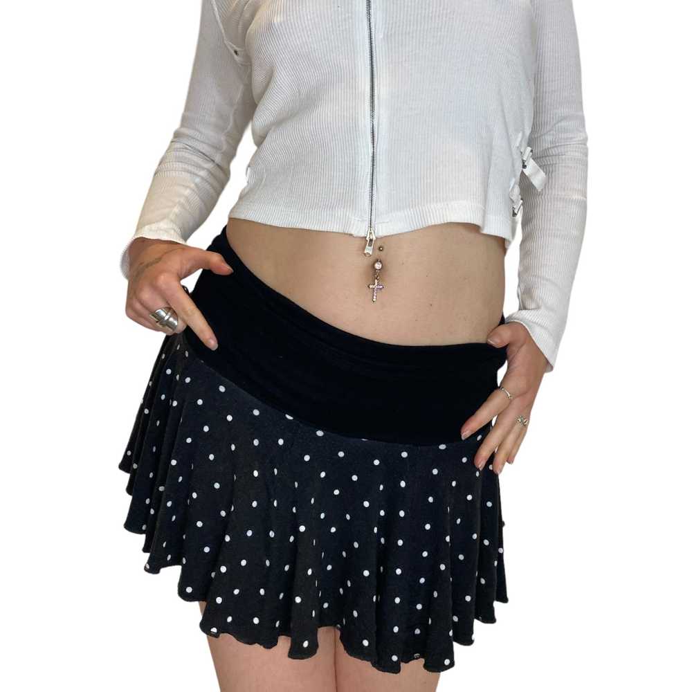 Old label Topshop Polka Dot Rara Mini Skirt (XS) - image 3