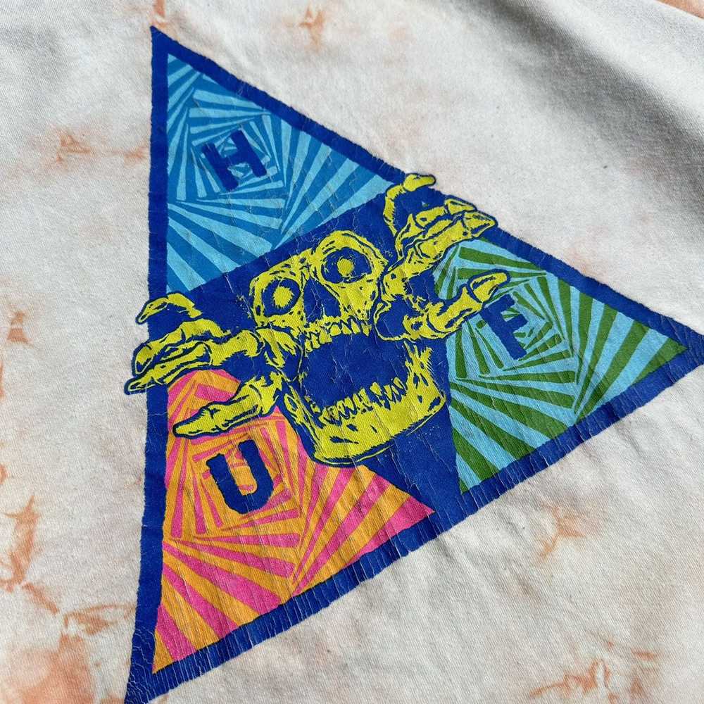 Huf × Streetwear × Vintage Crazy Y2k HUF Skulls T… - image 3