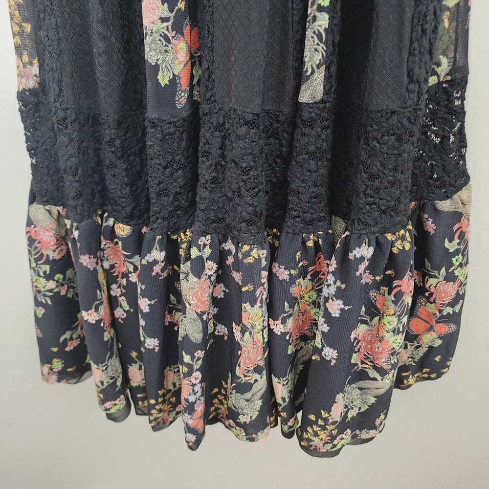 We Are Hah x Free People Black Floral Lace  Print… - image 10