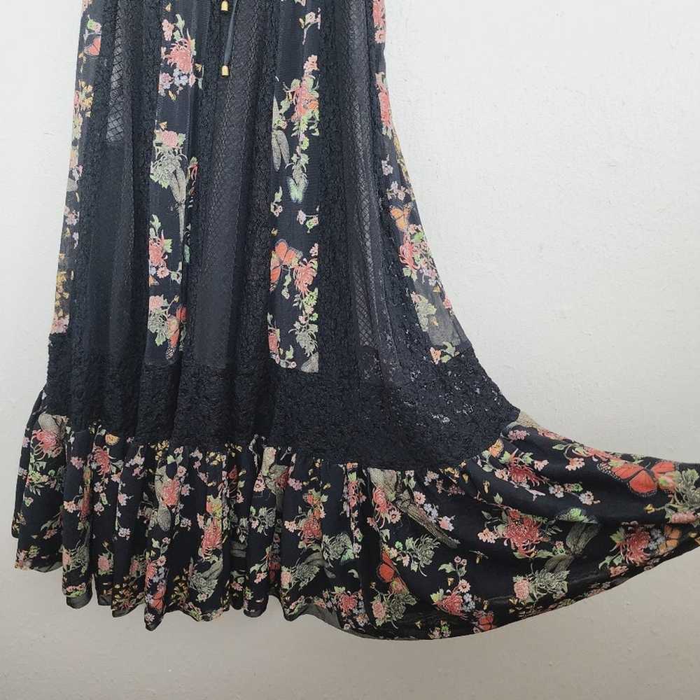 We Are Hah x Free People Black Floral Lace  Print… - image 11