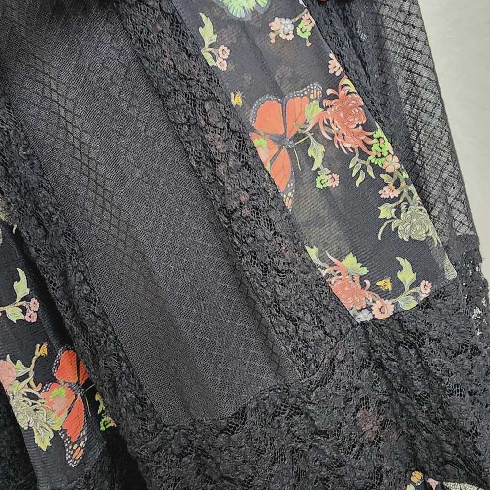 We Are Hah x Free People Black Floral Lace  Print… - image 12