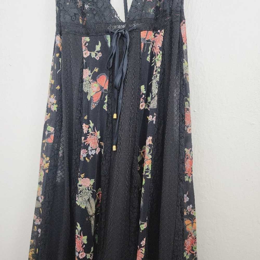 We Are Hah x Free People Black Floral Lace  Print… - image 9