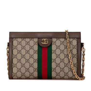 Brown Gucci Small GG Supreme Ophidia Crossbody - image 1