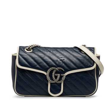 Blue Gucci Small GG Marmont Matelasse Crossbody B… - image 1