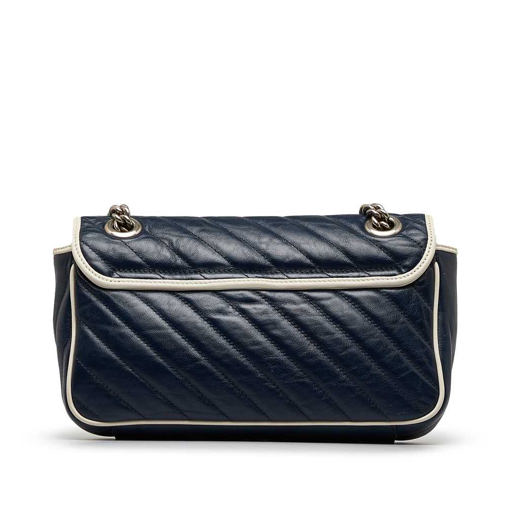 Blue Gucci Small GG Marmont Matelasse Crossbody B… - image 3