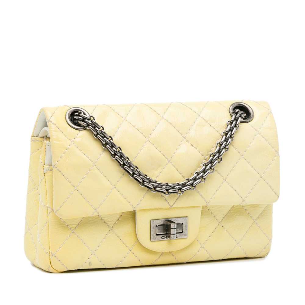 Yellow Chanel Mini Reissue Patent Flap Crossbody … - image 2