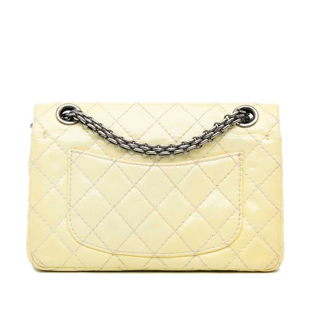 Yellow Chanel Mini Reissue Patent Flap Crossbody … - image 3