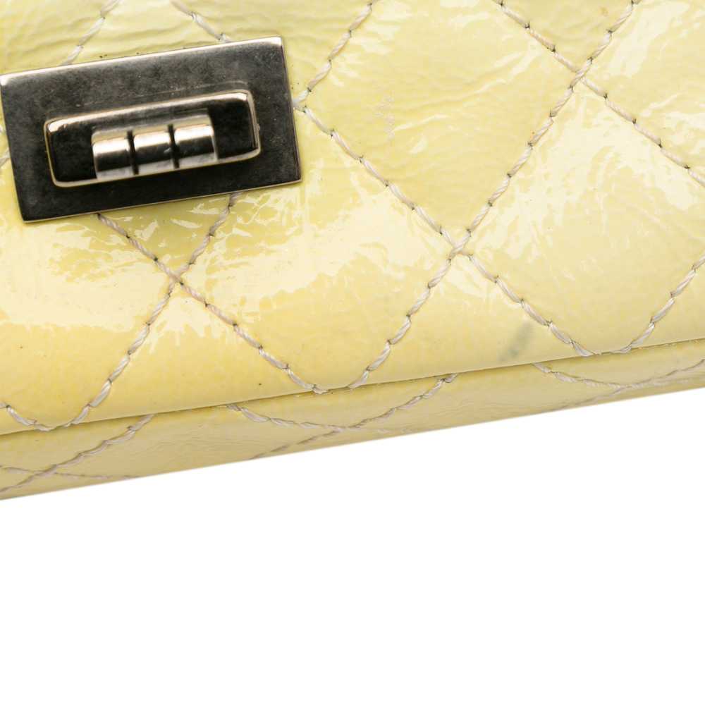 Yellow Chanel Mini Reissue Patent Flap Crossbody … - image 9