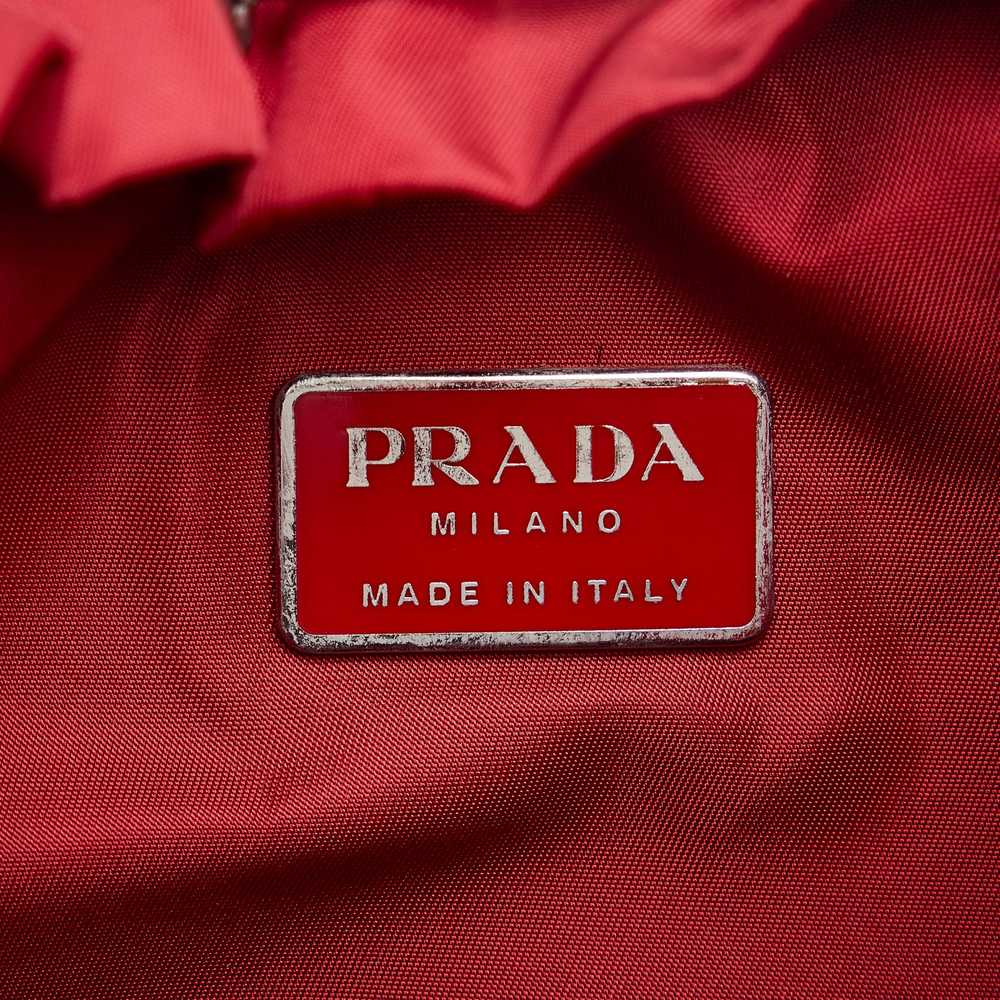 Red Prada Tessuto Drawstring Backpack - image 7