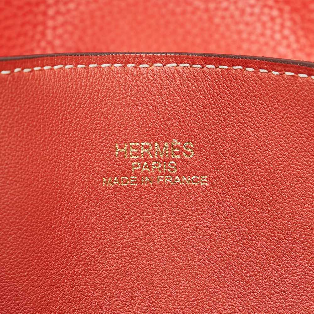 Red Hermes Clemence Double Sens 36 Tote Bag - image 6