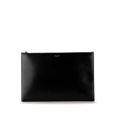 Black Saint Laurent Leather Clutch