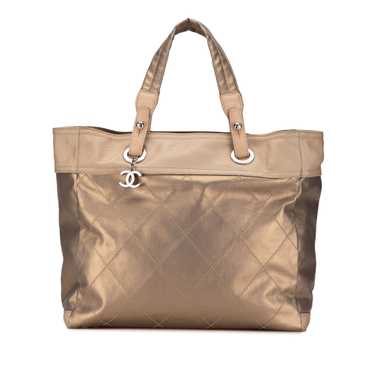 Gold Chanel Large Paris Biarritz Tote