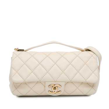 White Chanel Medium Calfskin Urban Day Flap Satch… - image 1