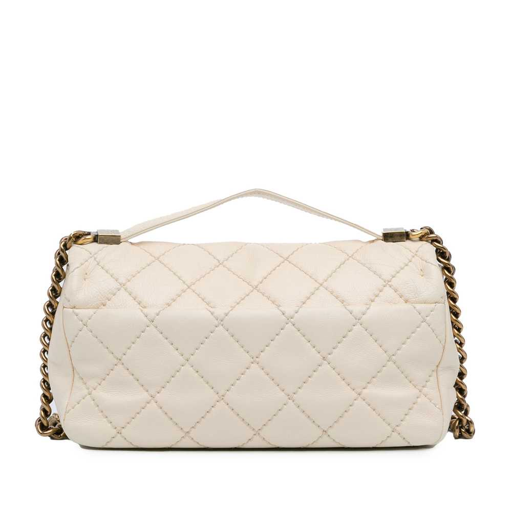 White Chanel Medium Calfskin Urban Day Flap Satch… - image 3