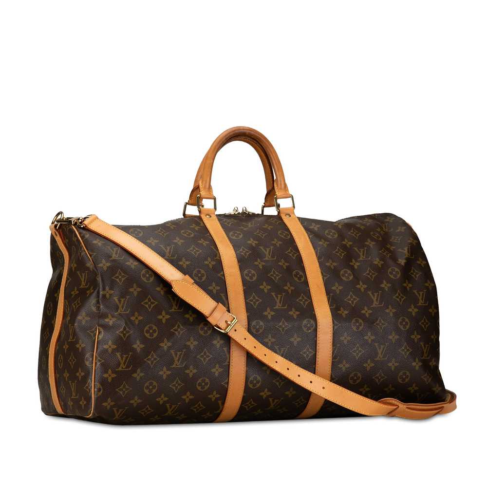 Brown Louis Vuitton Monogram Keepall Bandouliere … - image 2