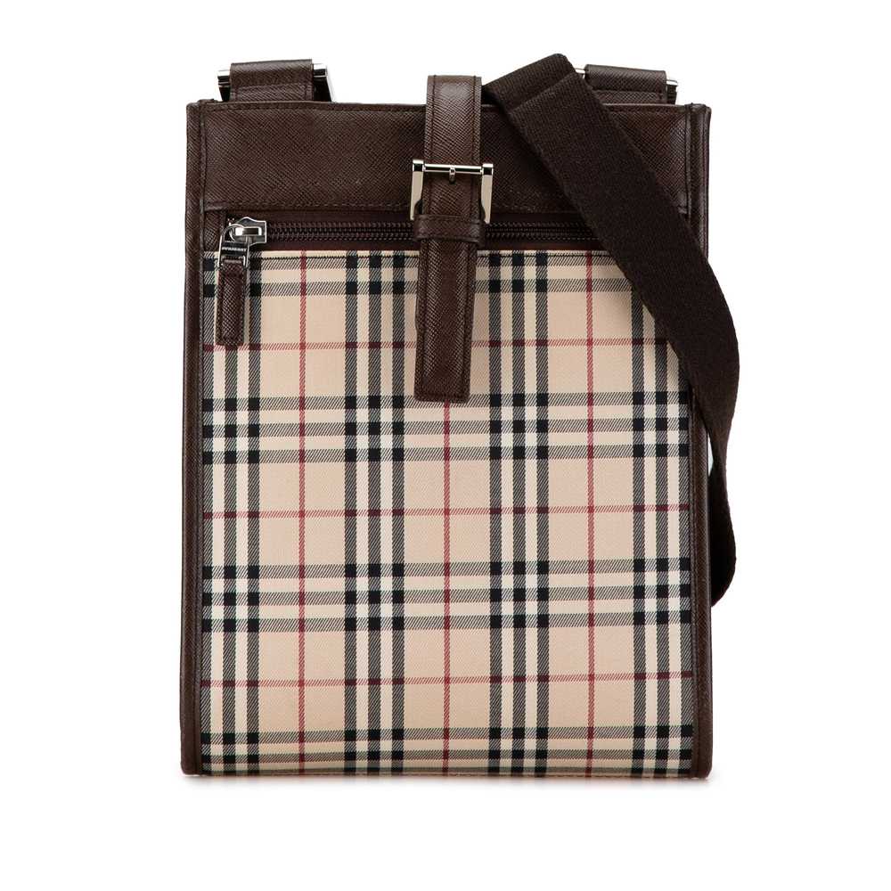 Tan Burberry House Check Crossbody - image 1