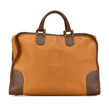 Tan LOEWE Leather Amazona 40 Handbag