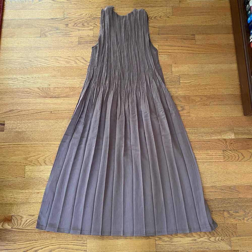 Vintage Y.R. Designs Brown Pleated Stretch Dress … - image 4