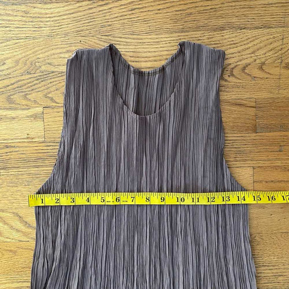 Vintage Y.R. Designs Brown Pleated Stretch Dress … - image 8