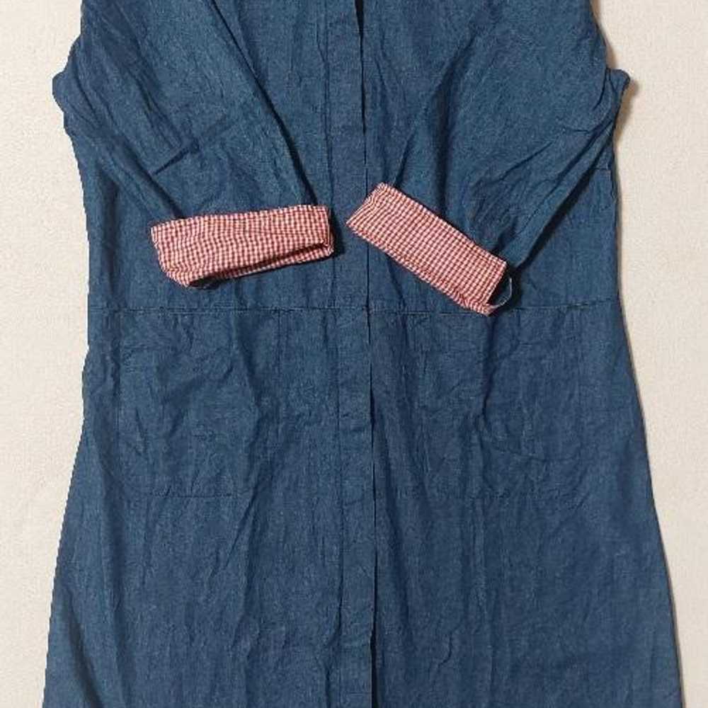 2Way Import Denim Shirt One-Piece Dress 5-7 Minut… - image 2