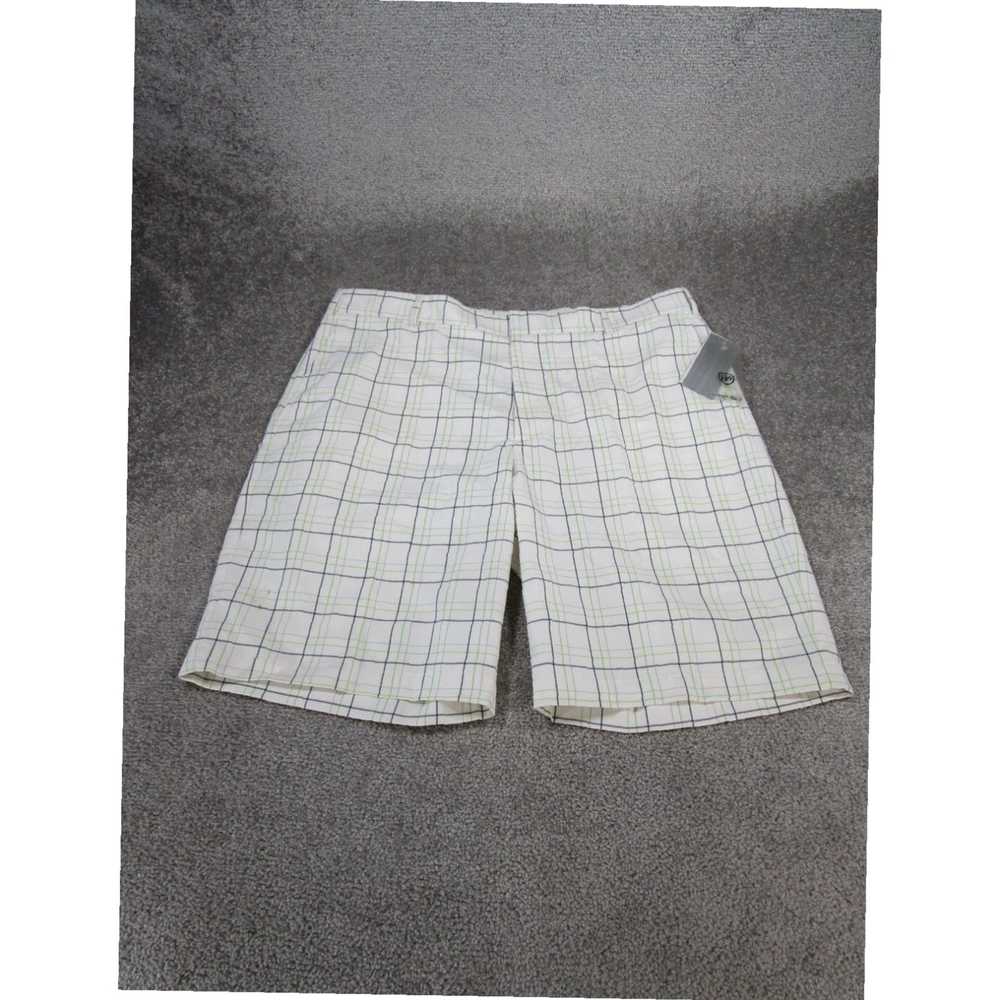 Vintage White Plaid Lightweight Miller 40 Mens Go… - image 1