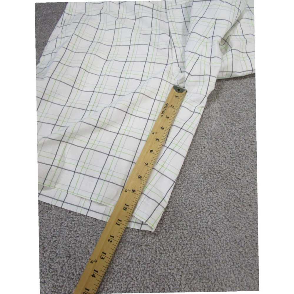 Vintage White Plaid Lightweight Miller 40 Mens Go… - image 5