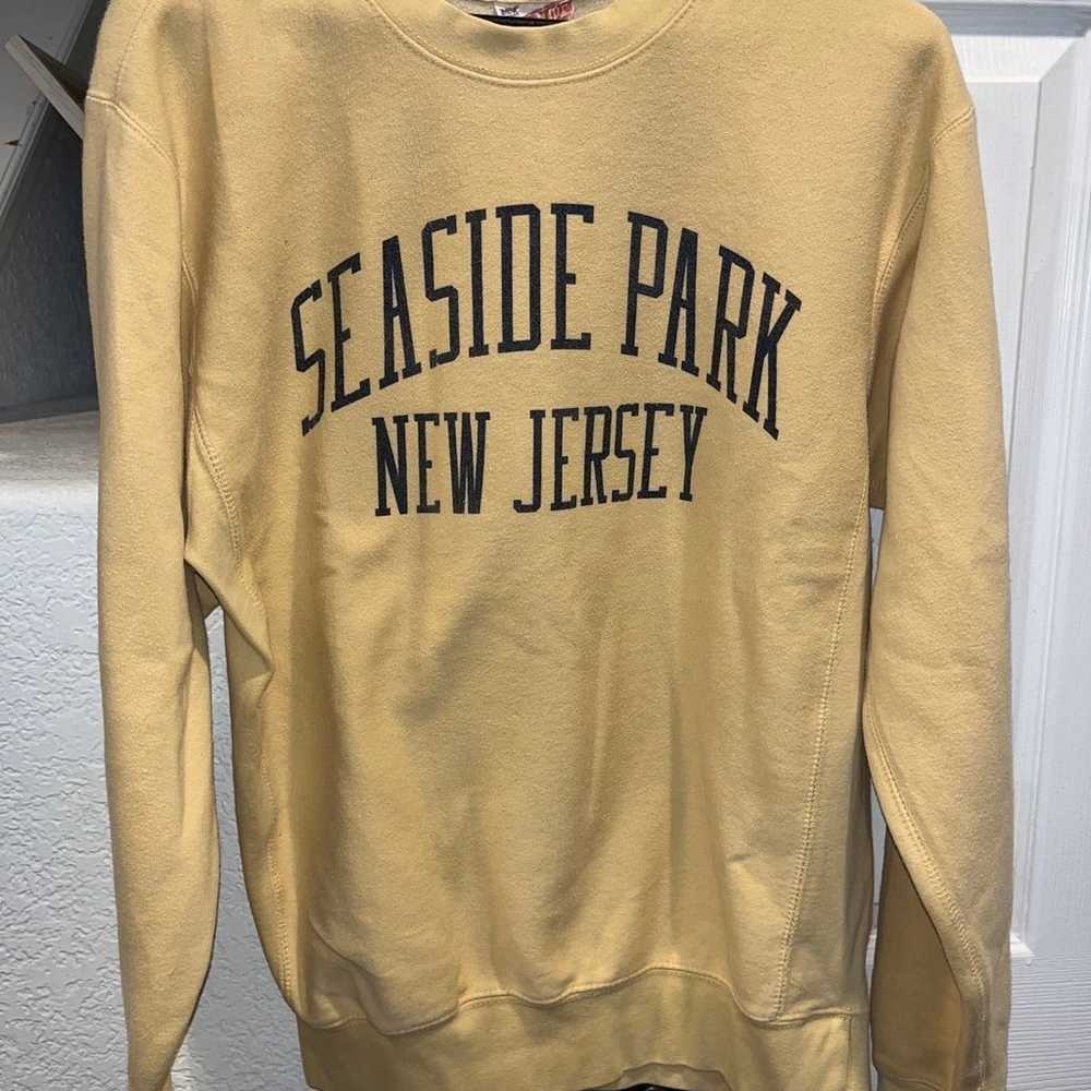 VTG Woman's Seaside Park New Jersey Crew Neck Ove… - image 1