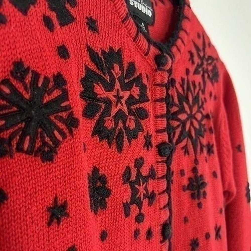 Designers Originals Studio Red & Black Embroidere… - image 8