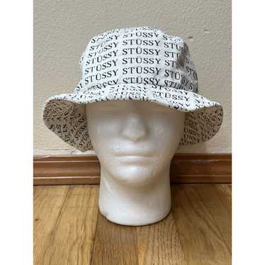 Stussy Stussy Eva Printed White Corduroy Bucket H… - image 1